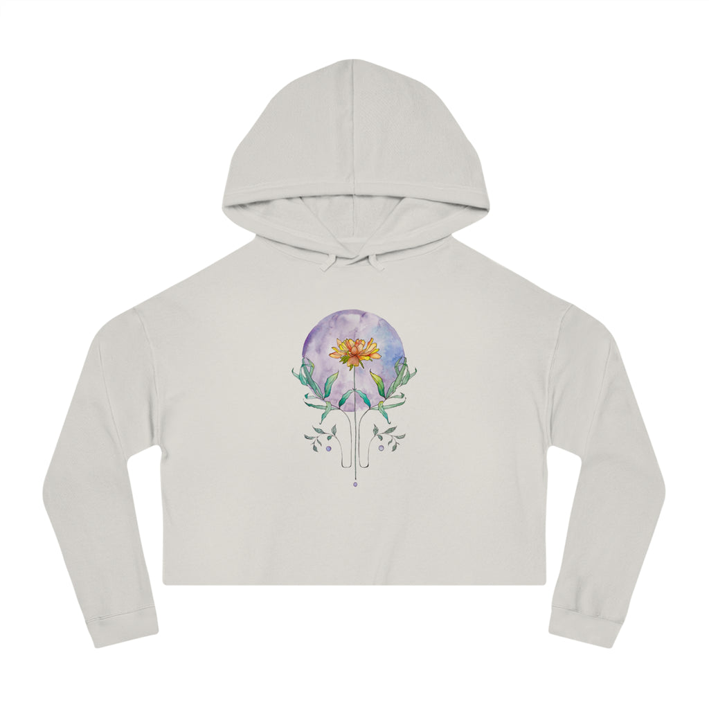 "Novalune Bloom" Cropped Hoodie