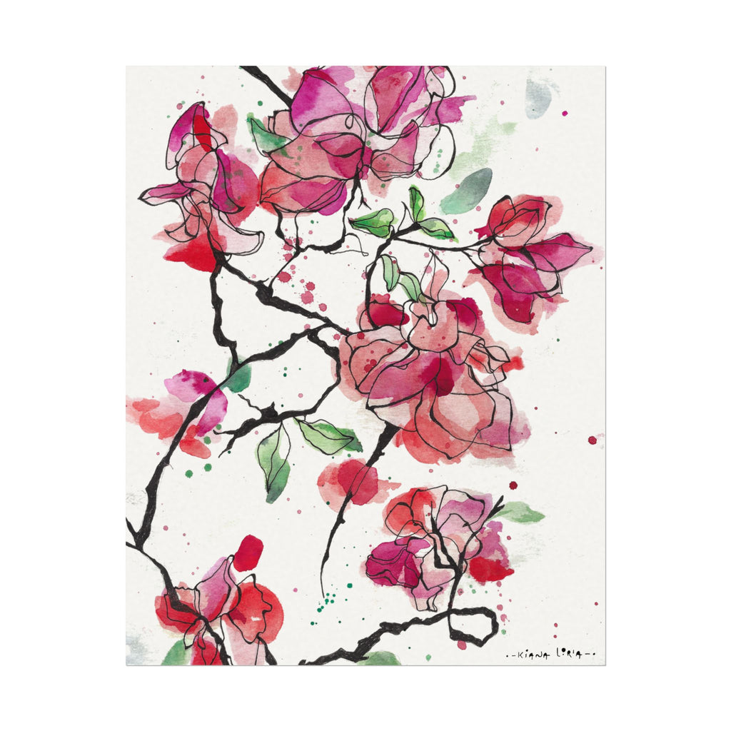 "Zipovilla" Watercolor Print — Textured Matte Nature Wall Art