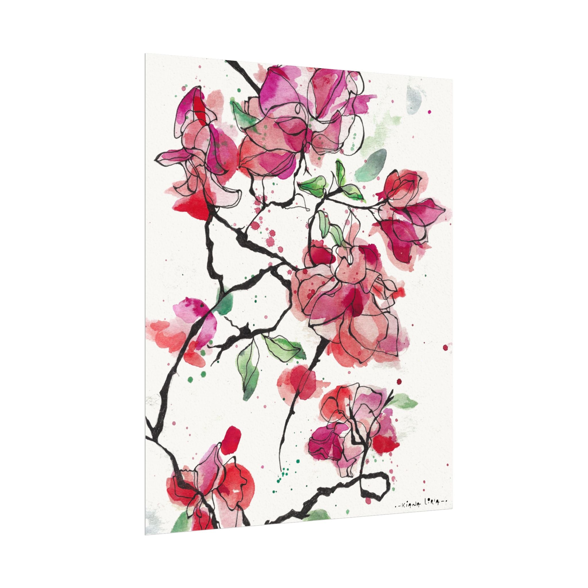 "Zipovilla" Watercolor Print — Textured Matte Nature Wall Art